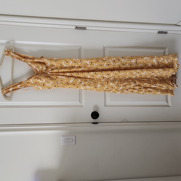 Free People Rosalee Sunflower Dress M - Picture 5 of 9